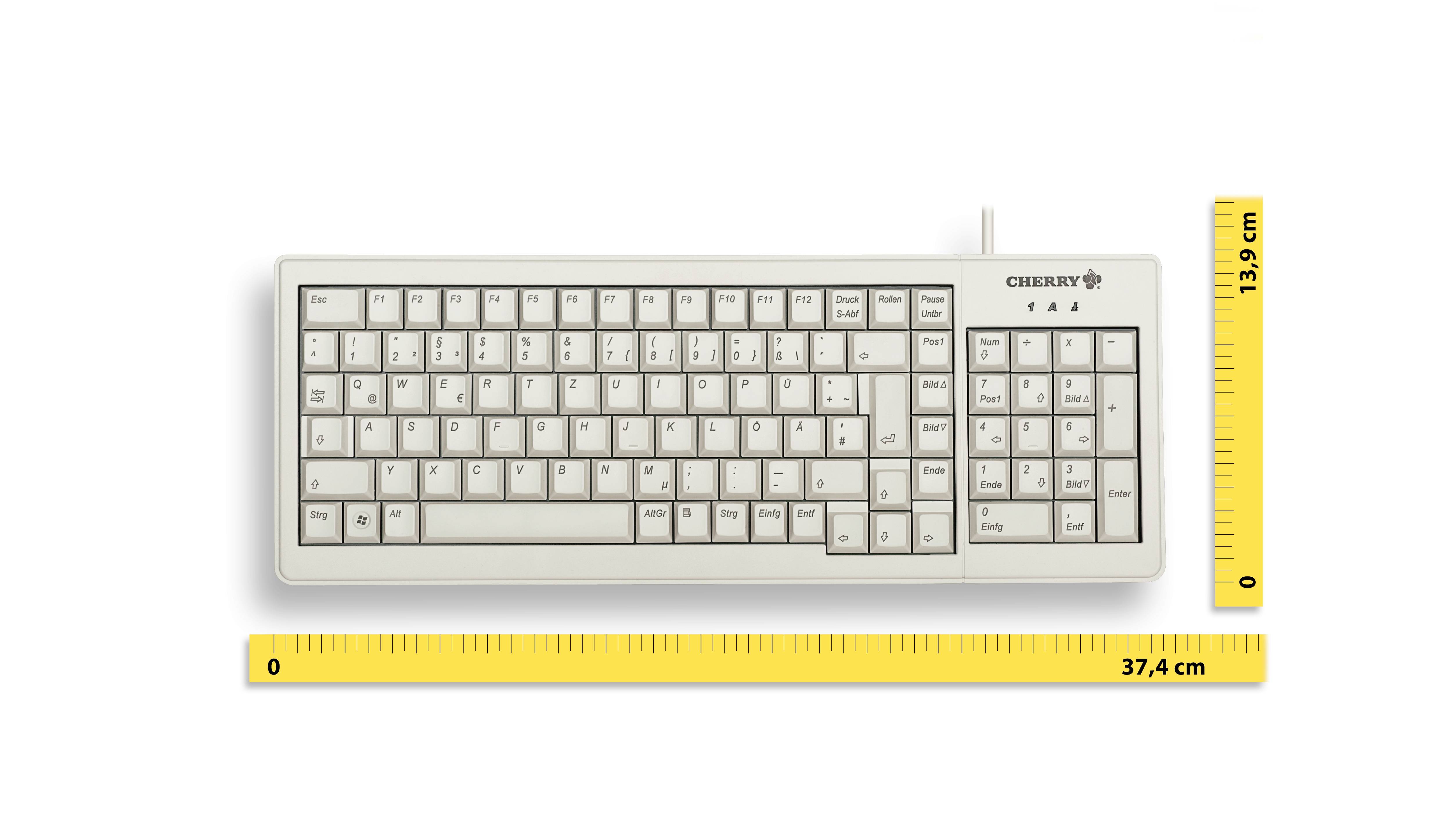 Rca Informatique - image du produit : G84-5200 COMPACT PALE GREY KEYBOARD FRANCE