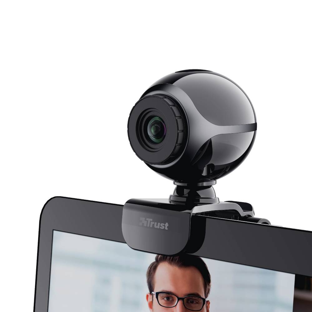 Rca Informatique - image du produit : EXIS WEBCAMBLACK/SILVER BQ 20