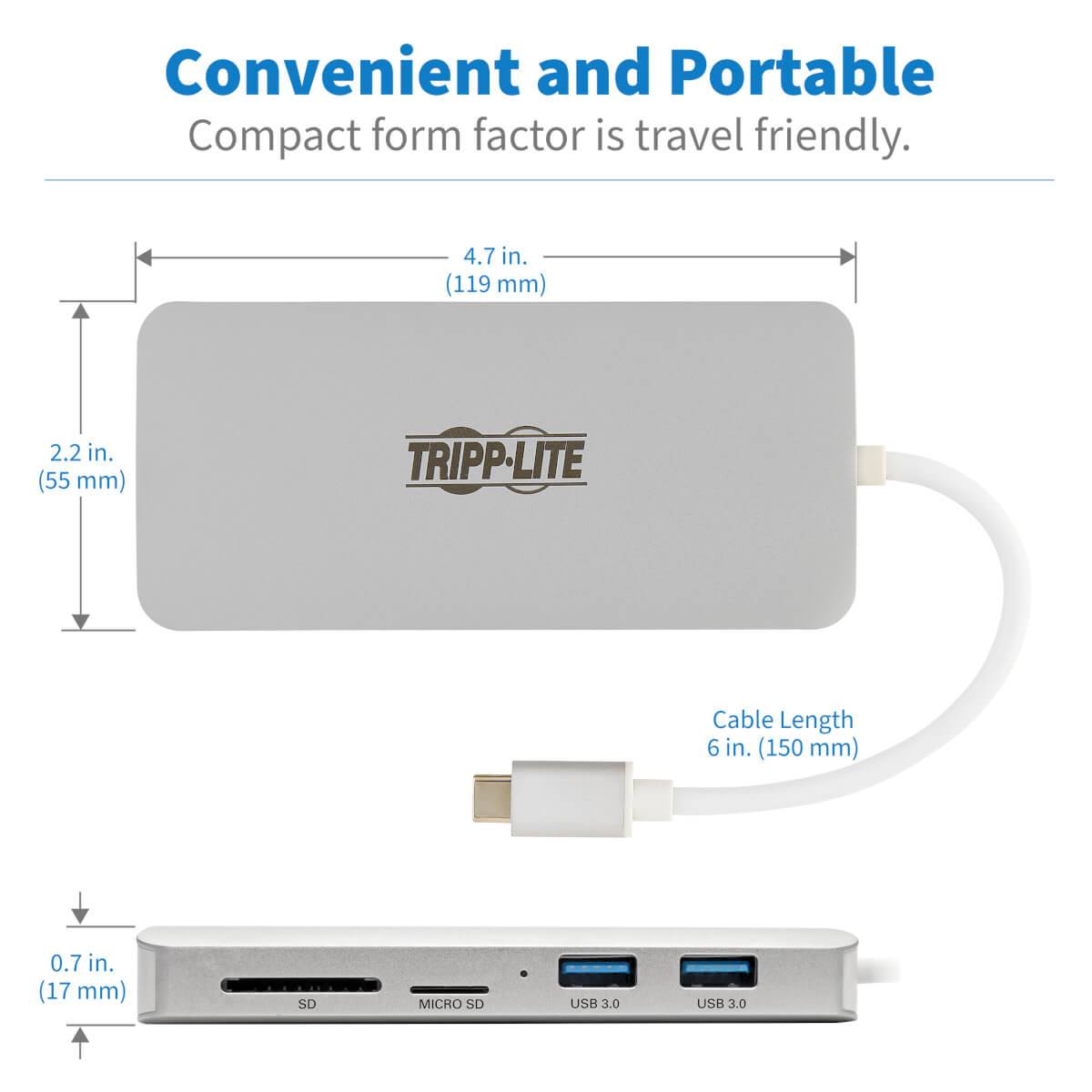 Rca Informatique - image du produit : USB-C DOCKING STATION TYPE-C THUNDERB 3 USB-A HUB PD CHARGING