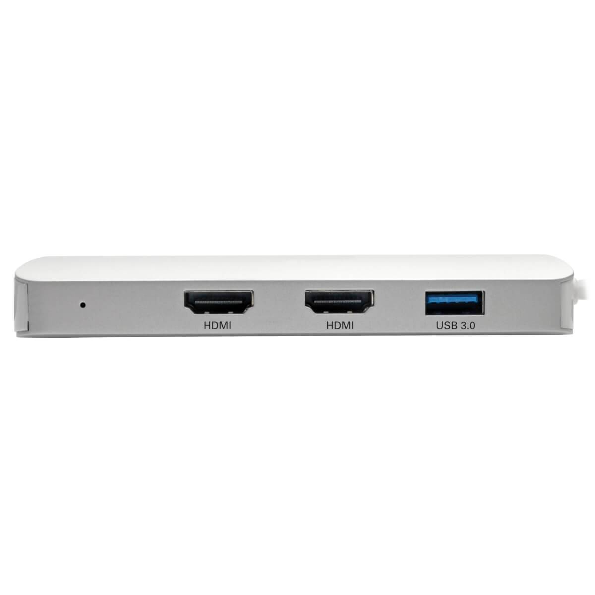 Rca Informatique - image du produit : USB-C DOCKING STATION TYPE-C X2 HDMI+VGA THUNDERB 3 PD CHARGE