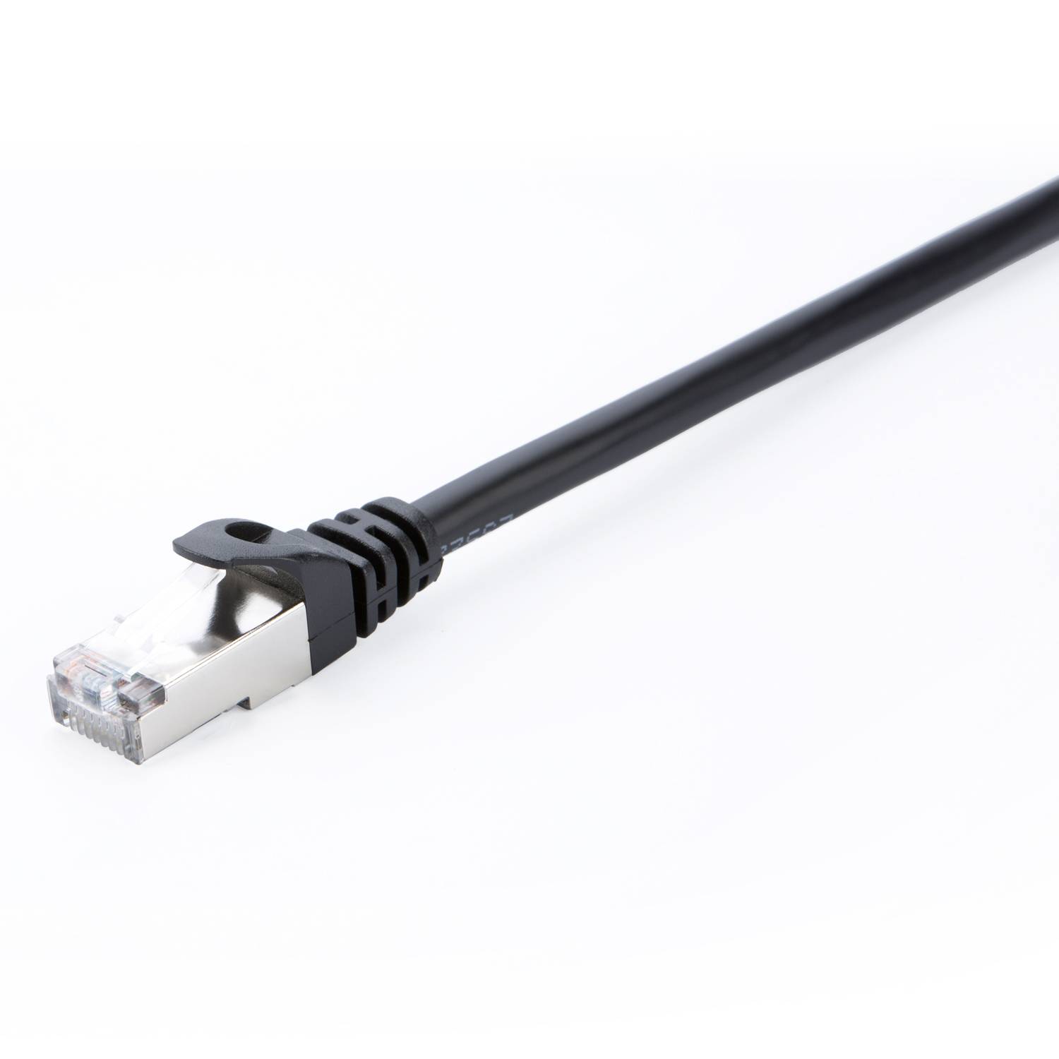 Rca Informatique - image du produit : CABLE RJ45 CAT6 STP NOIR 3M 100 PERCENT CUIVRE BLINDE