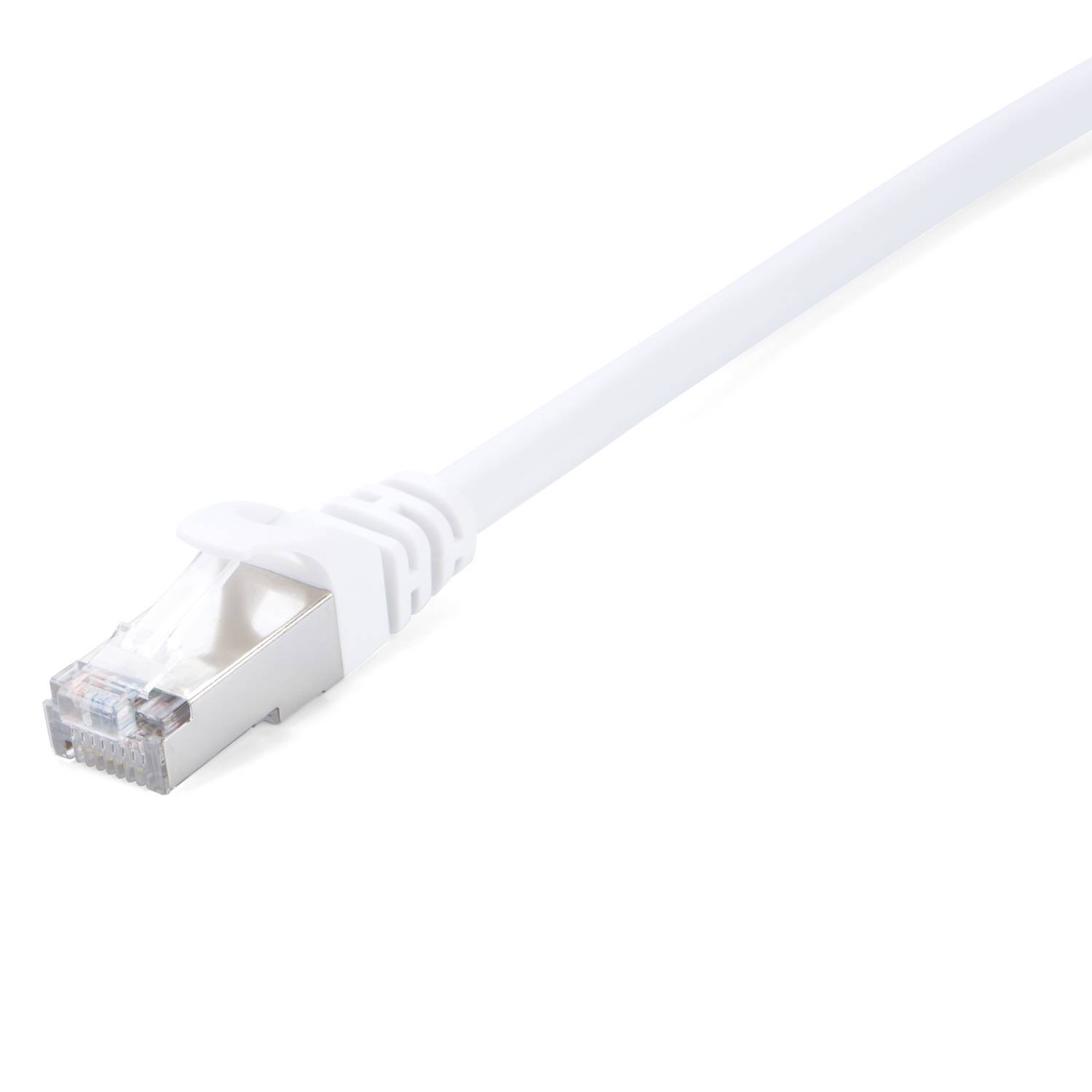 Rca Informatique - image du produit : CABLE RJ45 CAT6 STP BLANC 5M 100 PERCENT CUIVRE BLINDE