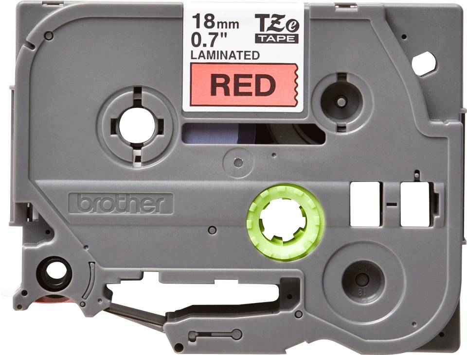 Rca Informatique - image du produit : TZE-441 LAMINATED TAPE 18MM 8M NOIR/ROUGE