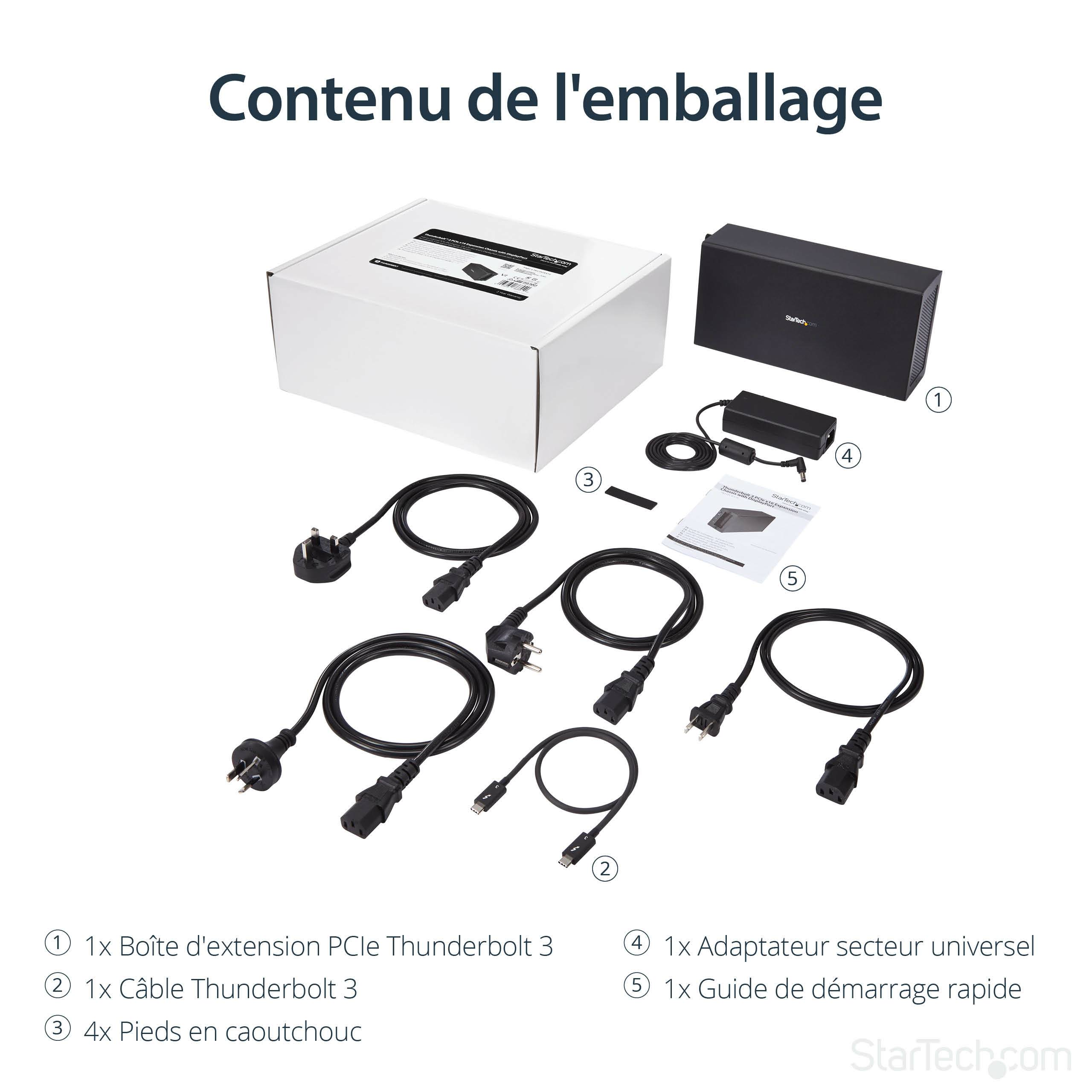 Rca Informatique - image du produit : THUNDERBOLT 3 TO PCIE ENCLOSURE WITH DISPLAYPORT - PCIE X16