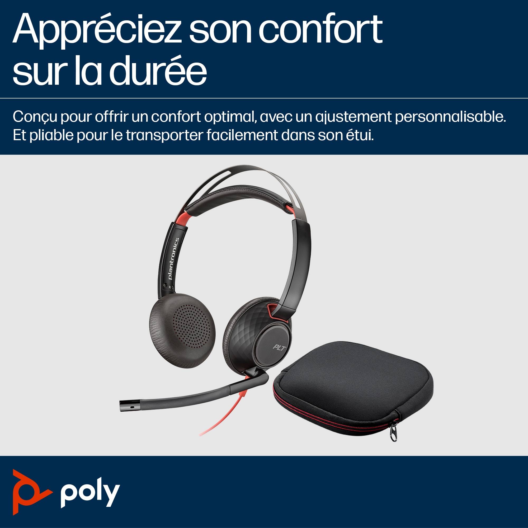 Rca Informatique - image du produit : POLY BW 5220 USB-C HS +3.5MMP +USB-C/A