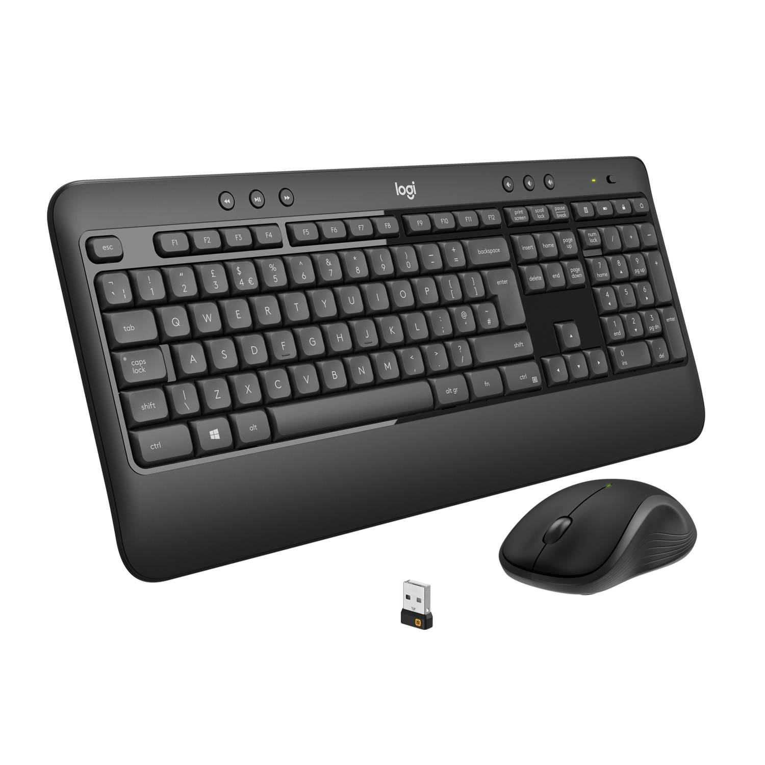 Rca Informatique - Image du produit : MK540 ADV WRLS KEYBOARD /MOUSE COMBO-N/A-US INTL-2.4GHZ-N/A-INT