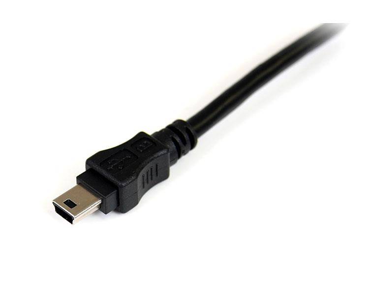 Rca Informatique - image du produit : CABLE USB 2.0 EN Y A VERS MINI B 18 M POUR DISQUE DUR EXTERNE