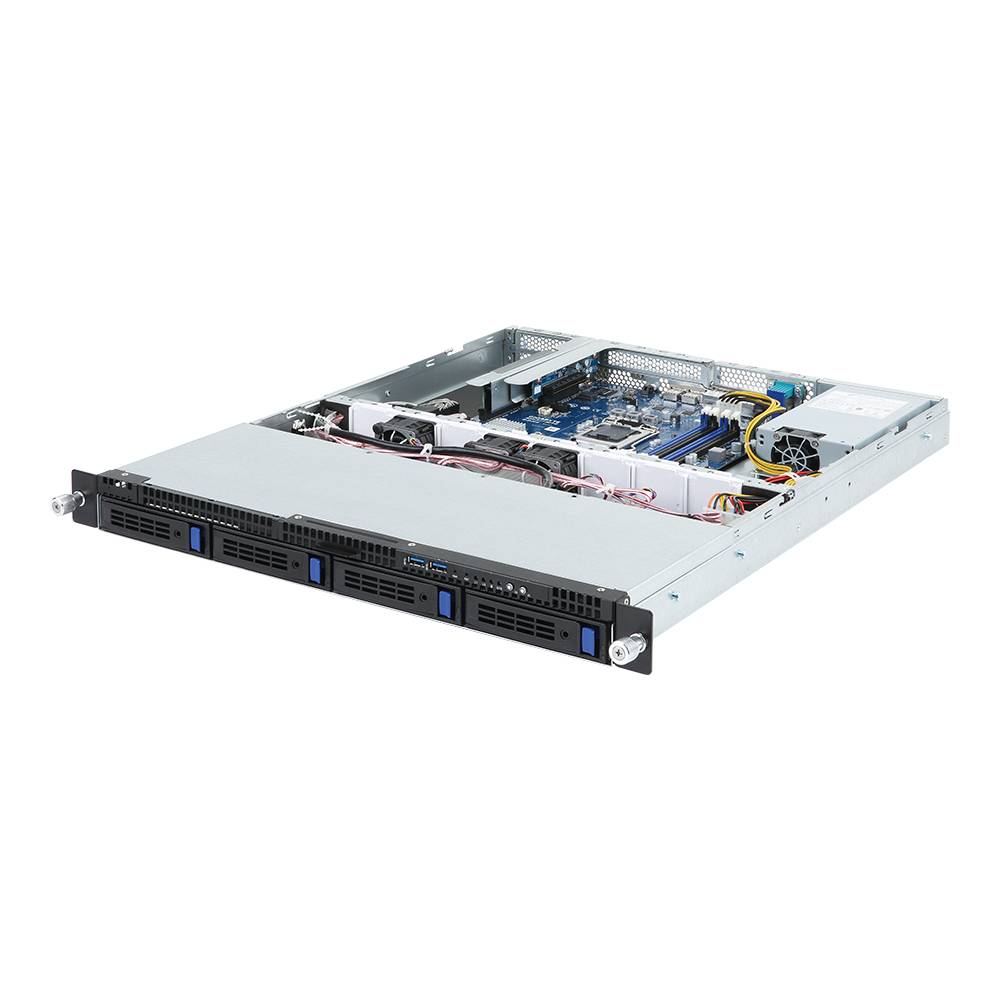 Rca Informatique - Image du produit : INTEL BAREBONE R121-340 1U 1 4XDIMM 4XHDD 3XPCIE 1X250W