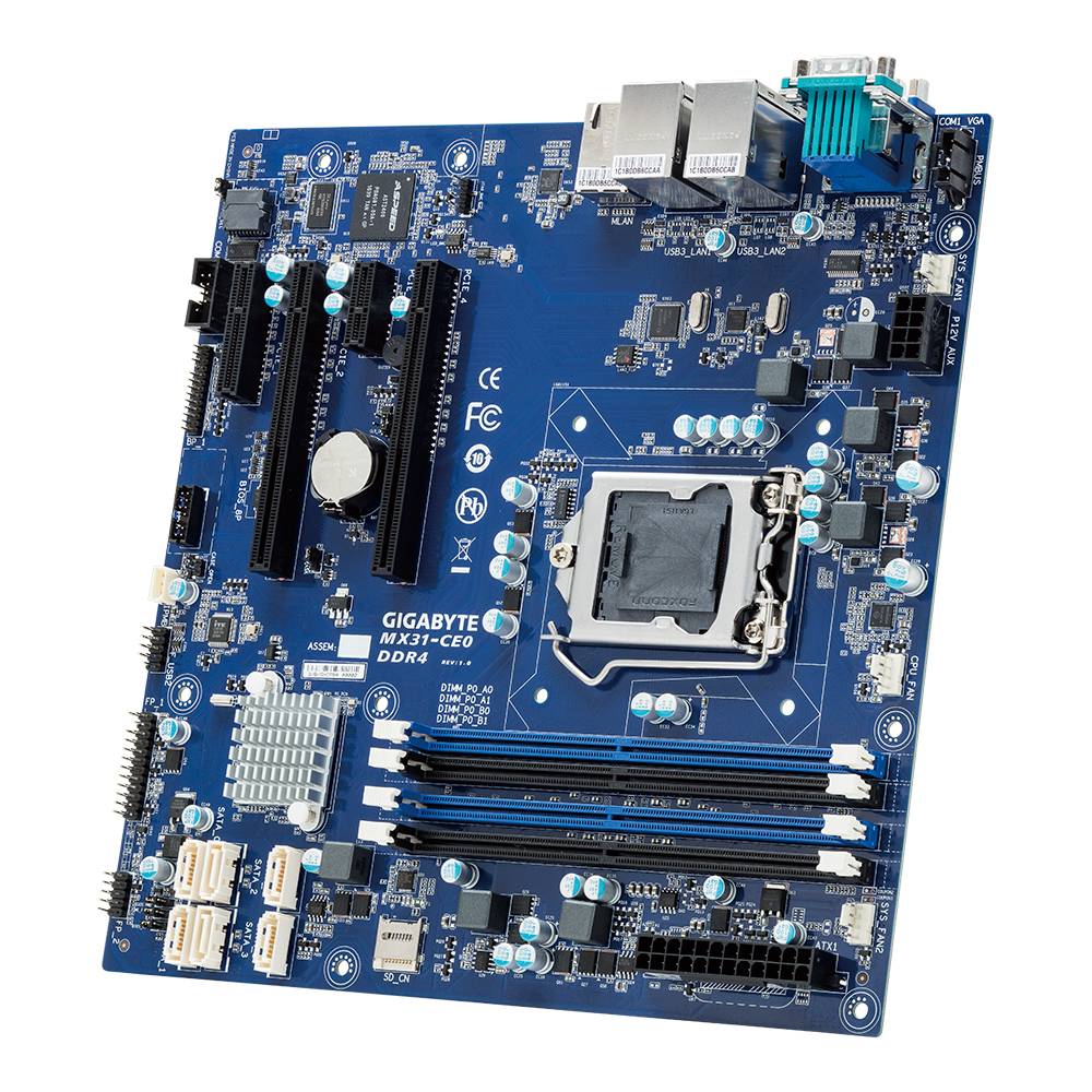 Rca Informatique - image du produit : INTEL MB MX31-CE0 1XLGA1151 4XDIMM 2XGBE LAN 6XSATA3 4XPCIE3