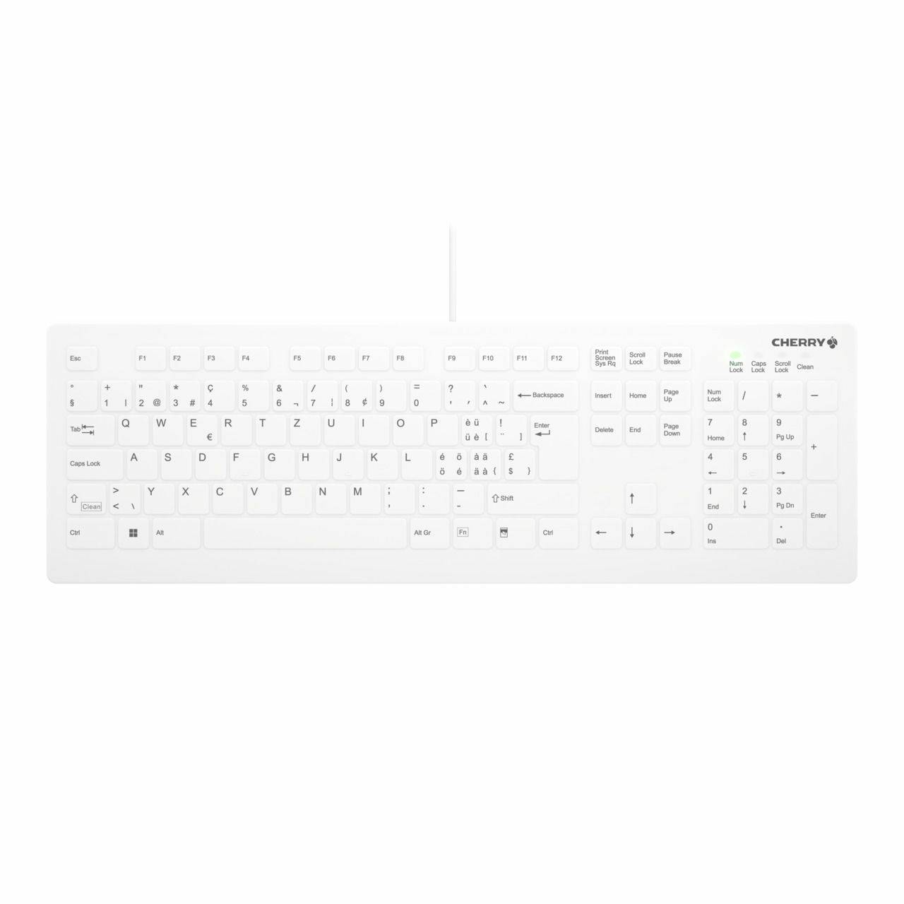 Rca Informatique - image du produit : AK-C8112 MEDICAL KEYBOARD WHITE