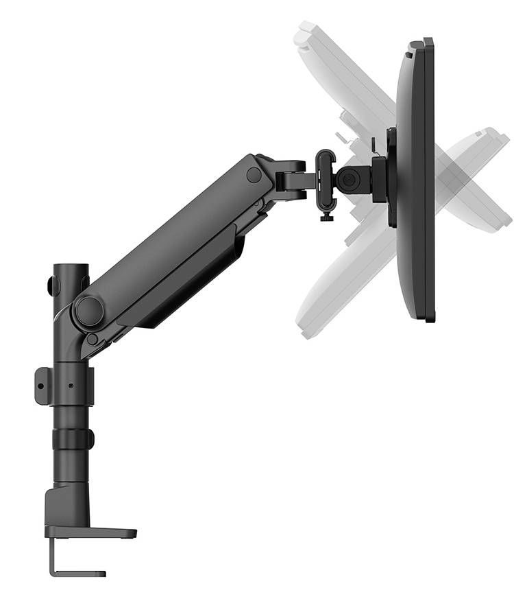 Rca Informatique - image du produit : NEXT ONE SL DESK MOUNT DOUBLE DISPLAY SLIDING VESA BLACK