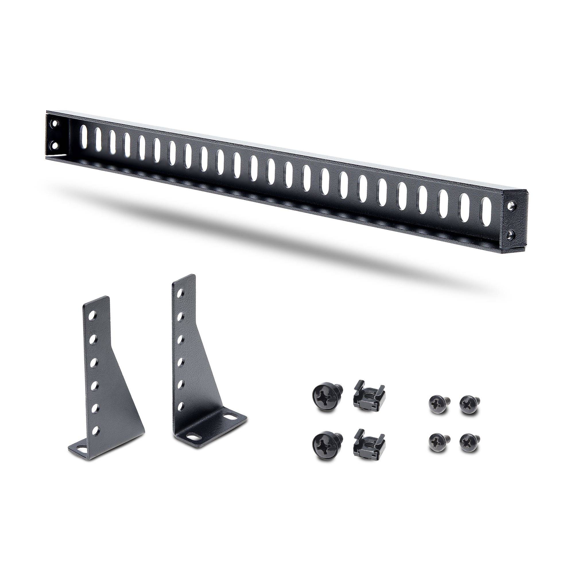 Rca Informatique - image du produit : 1U RACK CABLE MANAGEMENT BAR - LACING GUIDE BAR FOR PATCH PANEL