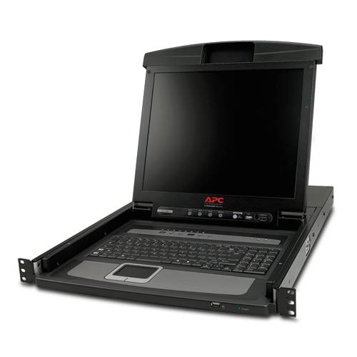 Rca Informatique - image du produit : 17 RACK LCD CONSOLE 8 PORT W/ INTEGR 8 PORT ANALOG KVM SWIT