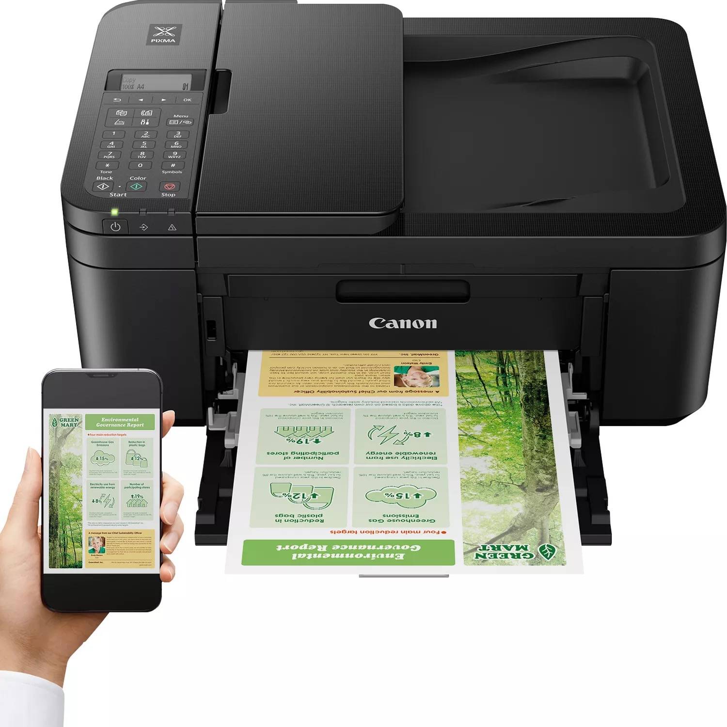 Rca Informatique - image du produit : PIXMA TR4750I BLACK A4 MFP 4IN1 WLAN/CLOUD 4800 X 1200 DPI