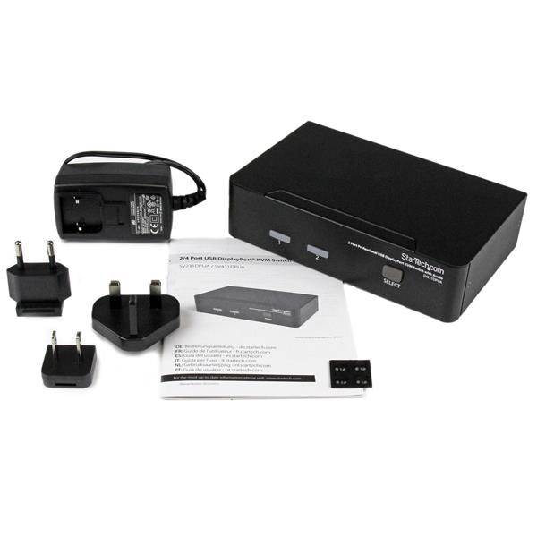 Rca Informatique - image du produit : COMMUTATEUR KVM USB DISPLAYPORT AVEC AUDIO - 2 PORTS