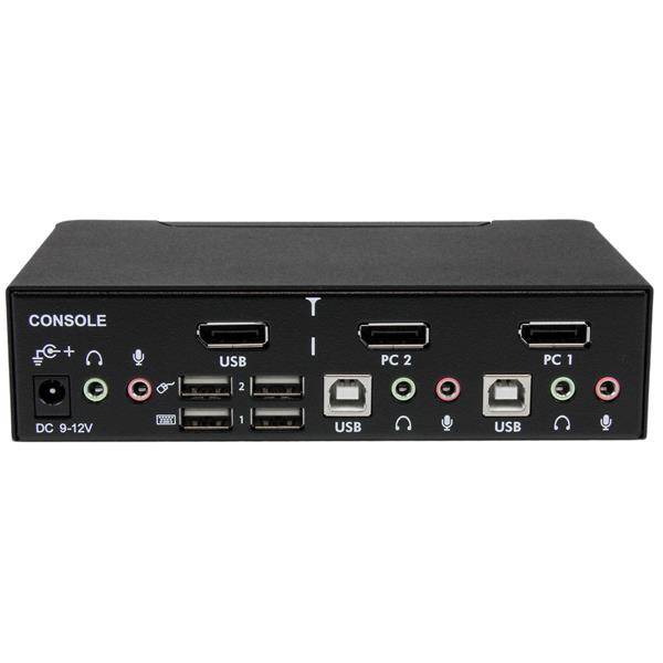 Rca Informatique - image du produit : COMMUTATEUR KVM USB DISPLAYPORT AVEC AUDIO - 2 PORTS