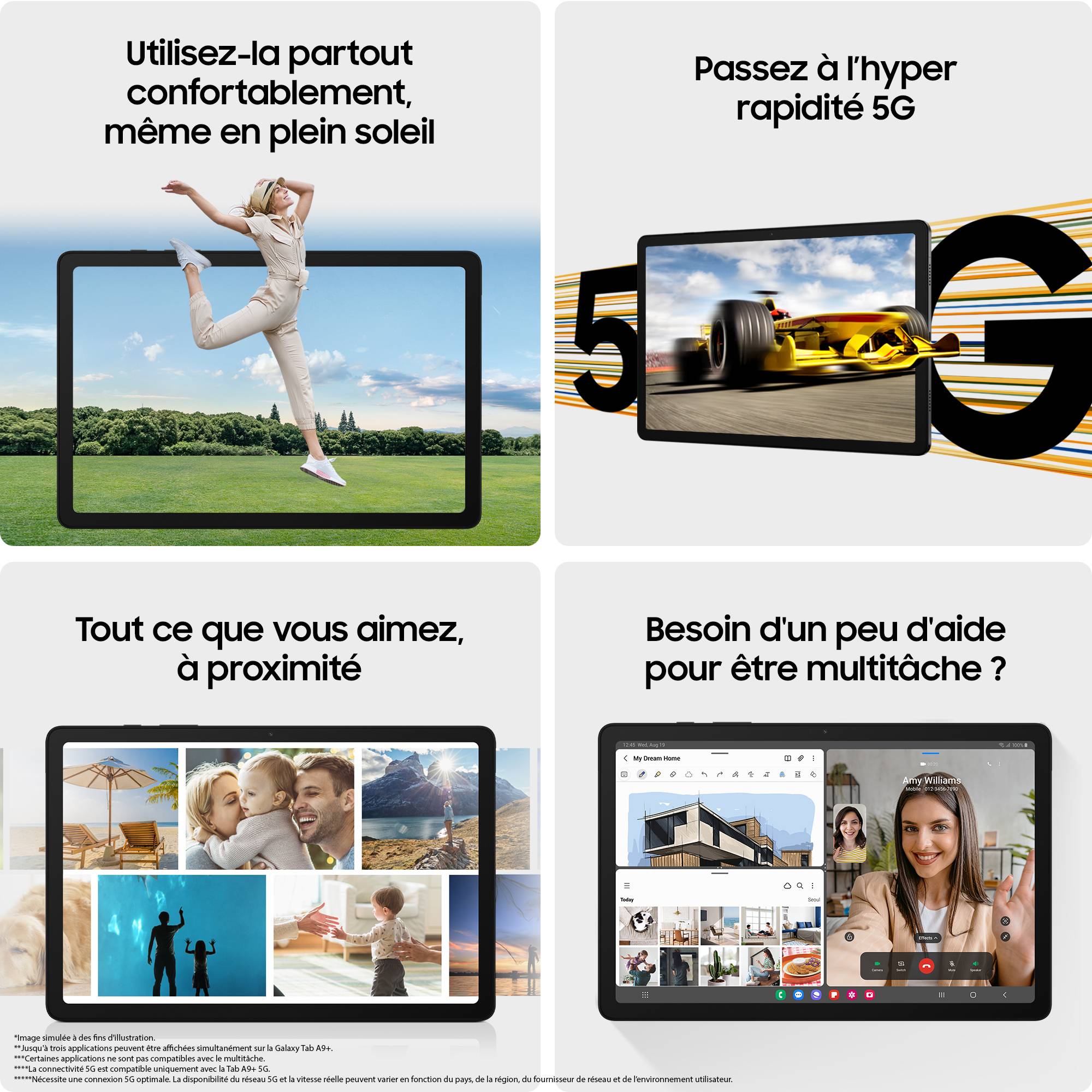 Rca Informatique - image du produit : GALAXY TAB A9+ 11IN 8GB 128GB WIFI SILVER