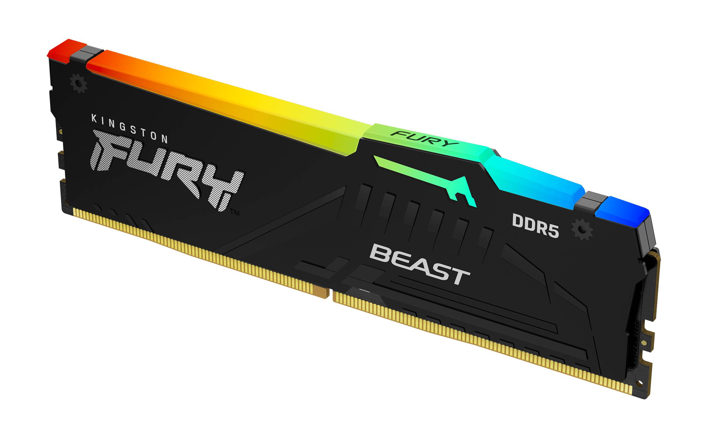 Rca Informatique - image du produit : 64GB DDR5-5600MT/S CL40 DIMM (KIT OF 4) FURY BEAST RGB XMP