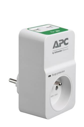 Rca Informatique - image du produit : APC ESSENT. SURGEARREST 1 OUTLE 230V 2 PORT USB CHARGER FRANCE