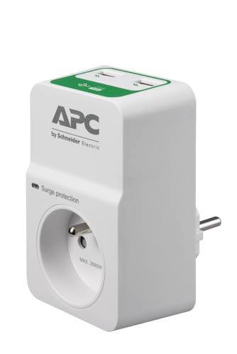 Rca Informatique - Image du produit : APC ESSENT. SURGEARREST 1 OUTLE 230V 2 PORT USB CHARGER FRANCE