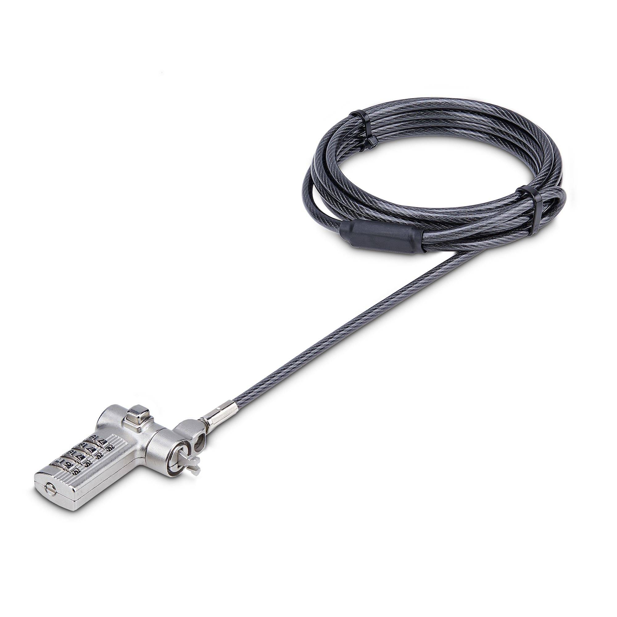 Rca Informatique - Image du produit : UNIVERSAL LAPTOP LOCK 2M 3-IN-1 LOCKING SECURITY CABLE