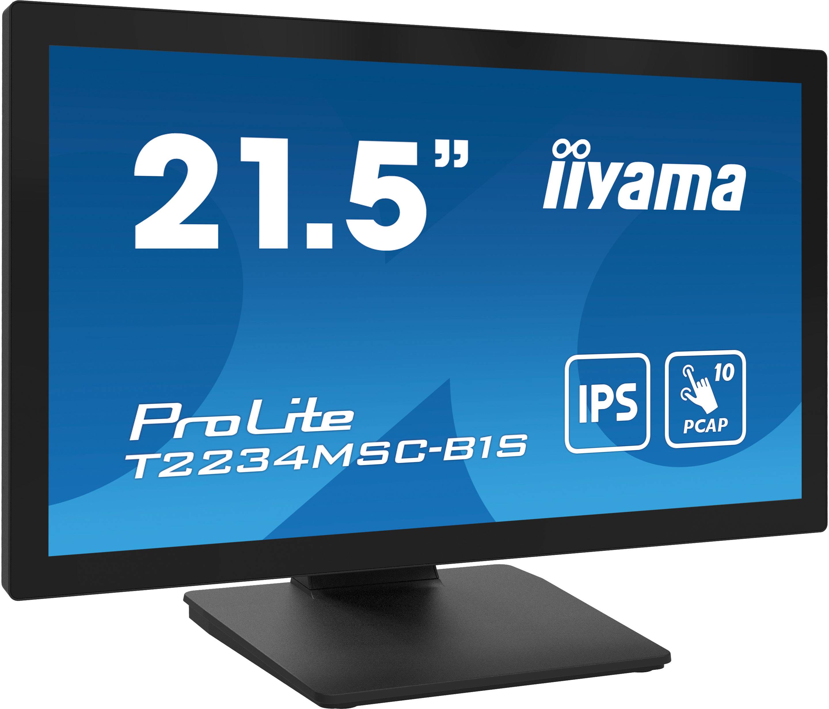 Rca Informatique - image du produit : T2234MSC-B1S 21.5IN IPS FHD CAPACITIVE TOUCH/HDMI/VGA/DP