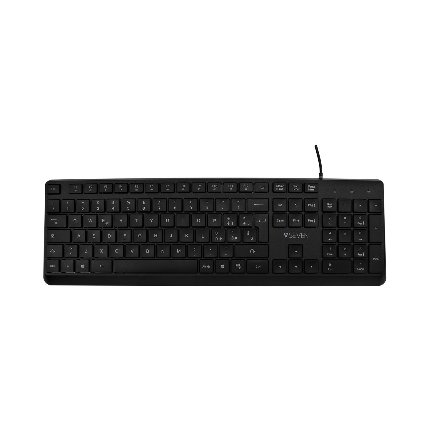 Rca Informatique - image du produit : USB PRO KEYBOARD IT QWERTY ITALIAN LASERED KEYCAP