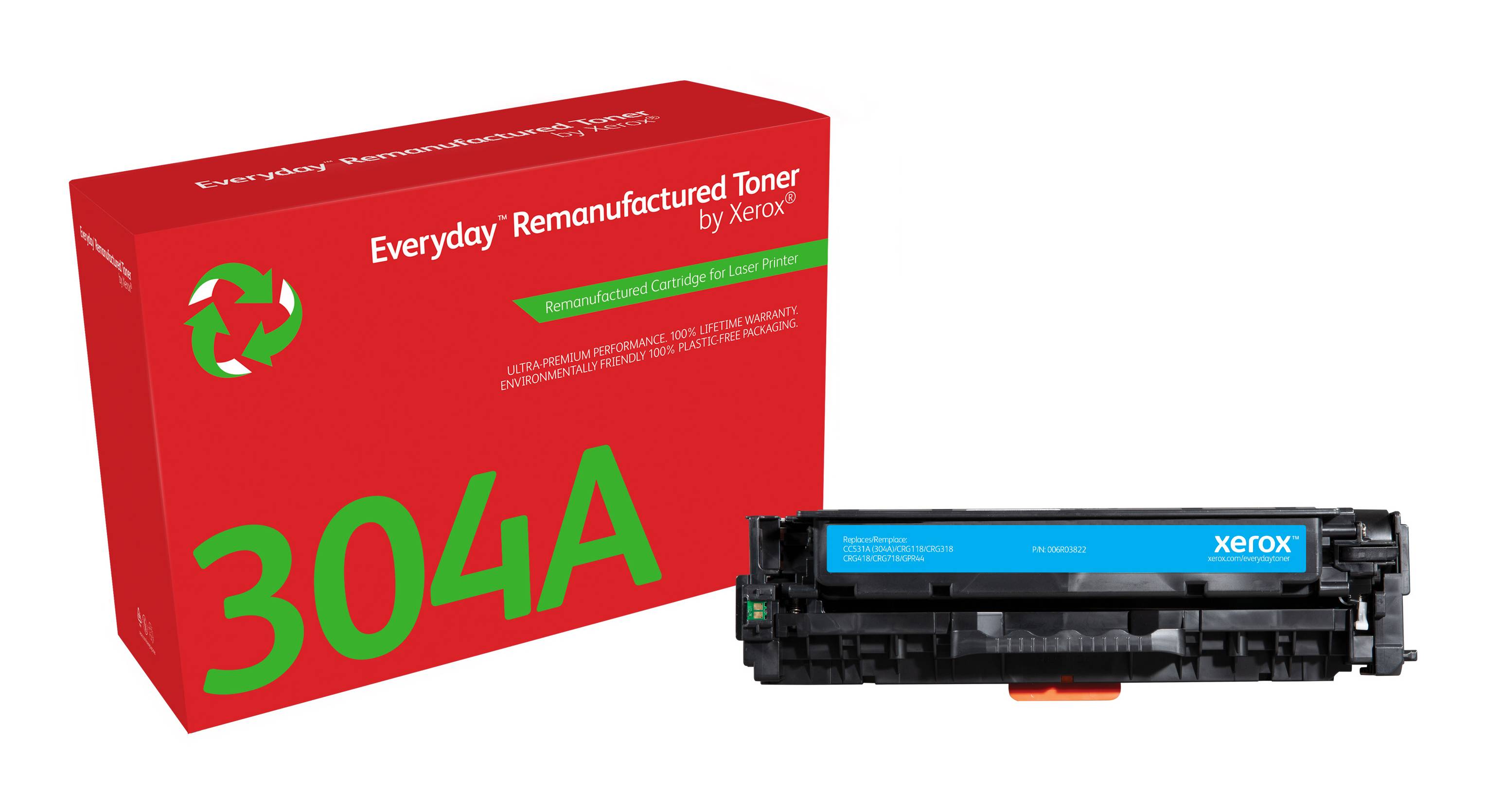 Rca Informatique - Image du produit : CYAN TONER CARTRIDGE EQUIVALENT TO HP 304A FOR COLOR LASERJET