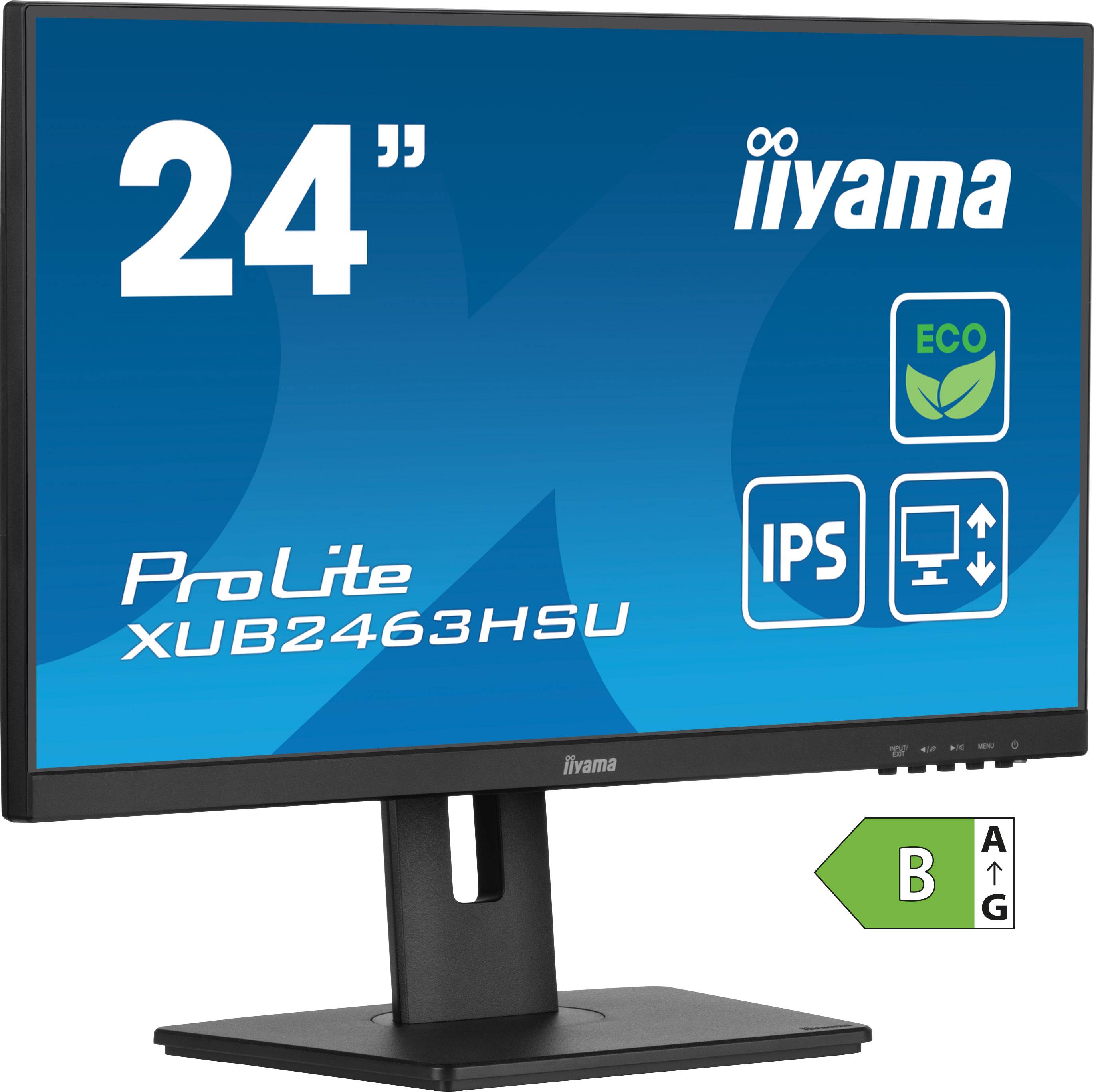 Rca Informatique - image du produit : XUB2463HSU-B1 23.8IN IPS FHD 250CD/3MS/HDMI/DP/2USB/HAS