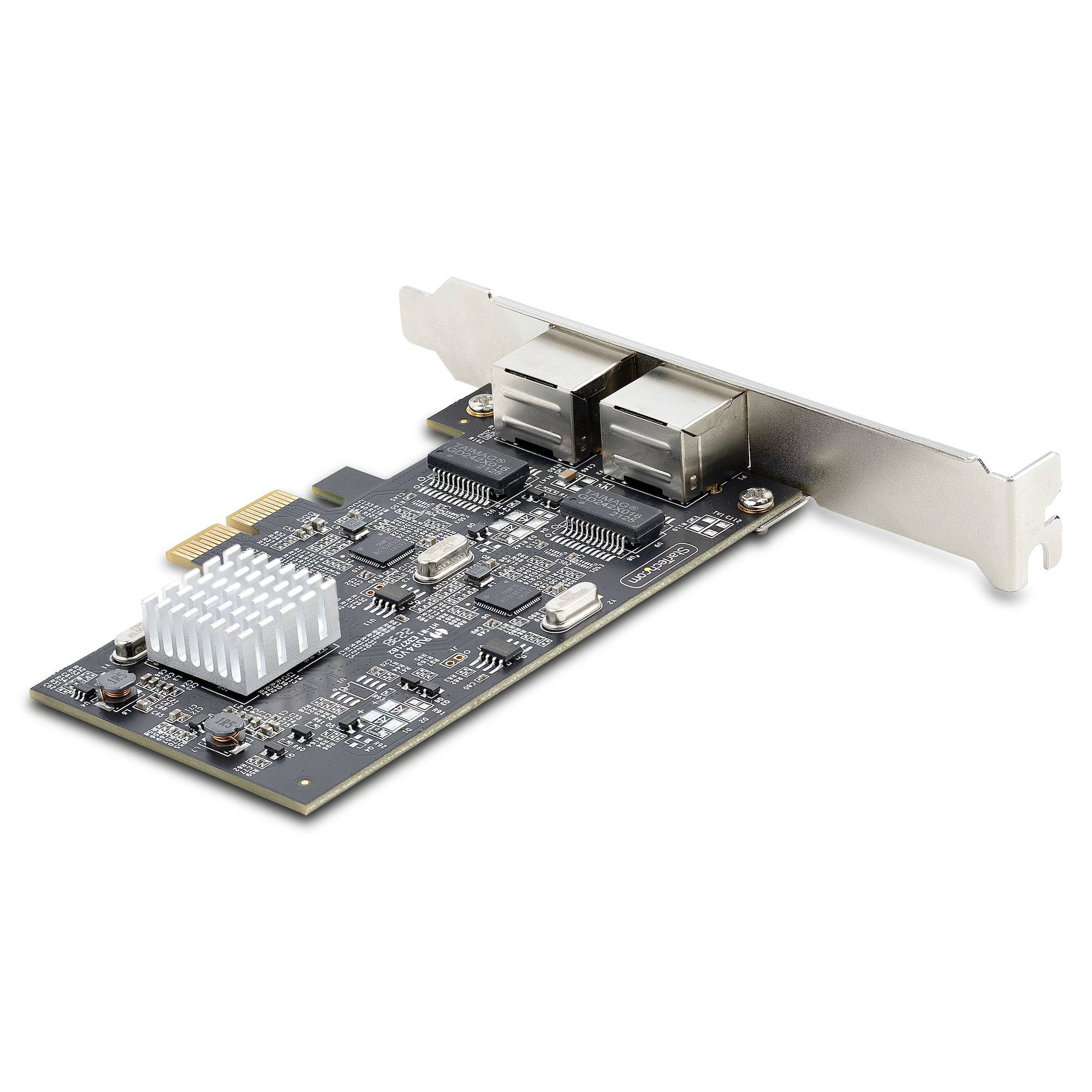 Rca Informatique - image du produit : 2-PORT 2.5G PCIE NETWORK CARD - DUAL NBASE-T ETHERNET CARD