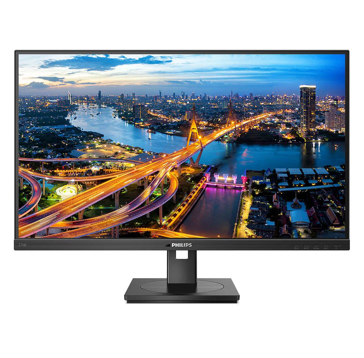 Rca Informatique - image du produit : 276B1/00 27IN IPS QHD 350CD/4MS 2HDMI/DP/USB-C/4USB 3.2/HAS