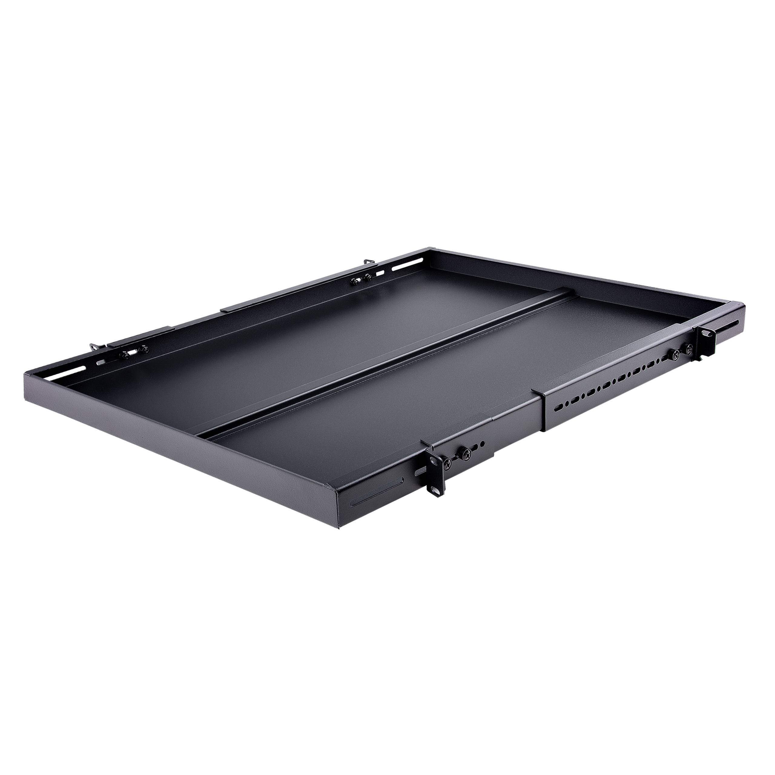 Rca Informatique - image du produit : ETAGERE ROBUSTE AJUSTABLE POUR RACK SERVEUR1U