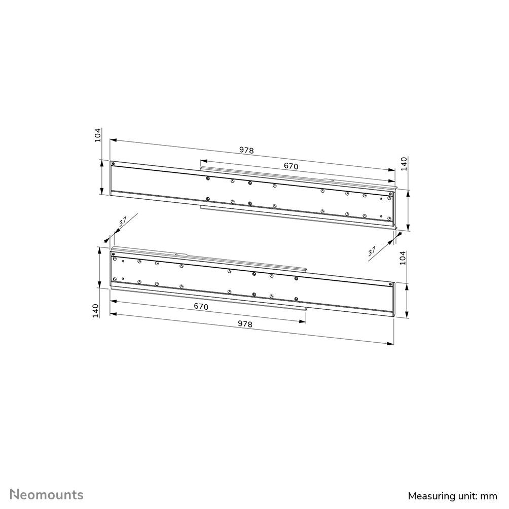 Rca Informatique - image du produit : NEOMOUNTS BY NEWSTAR DUAL SCREEN ADAPTER FOR WL55/FL55-875