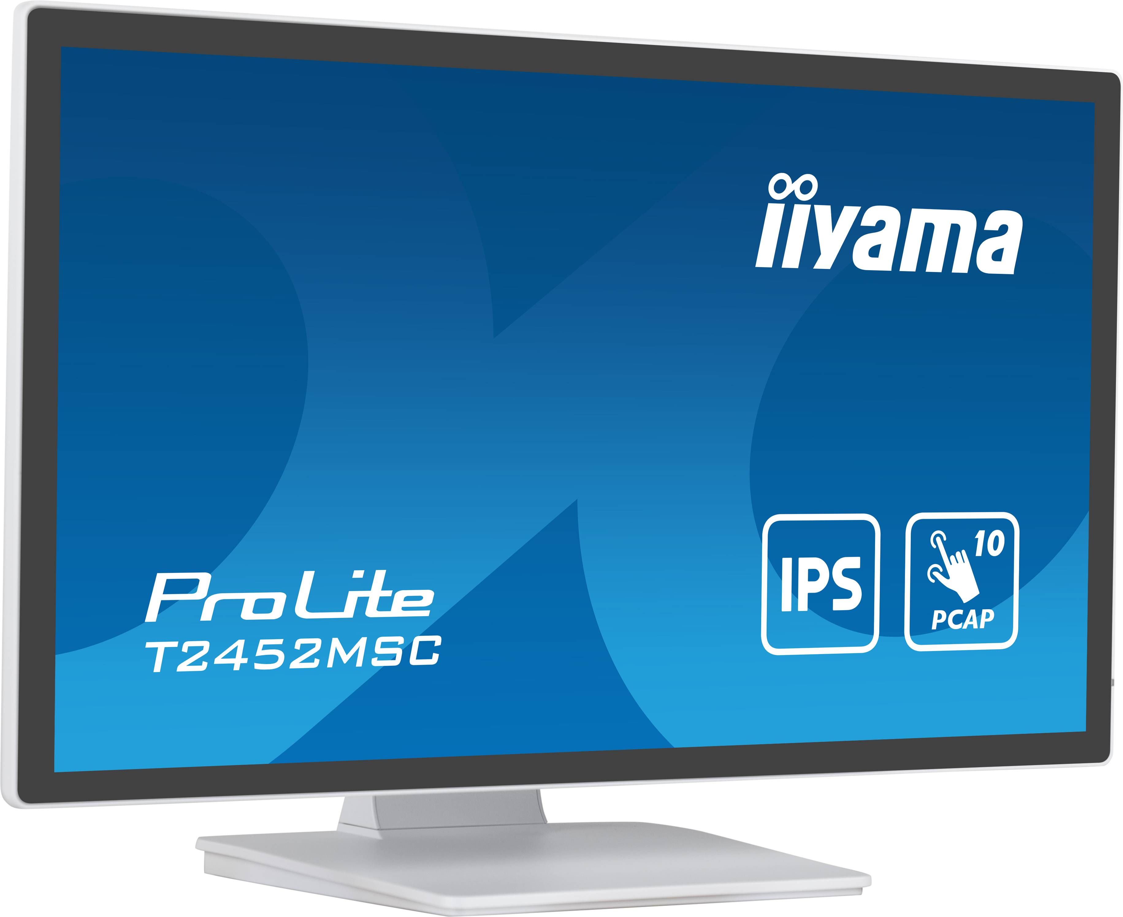 Rca Informatique - image du produit : T2452MSC-W1 23.8IN CAPACI TOUCH IPS FHD/400CD/5MS/HDMI/DP/WHITE