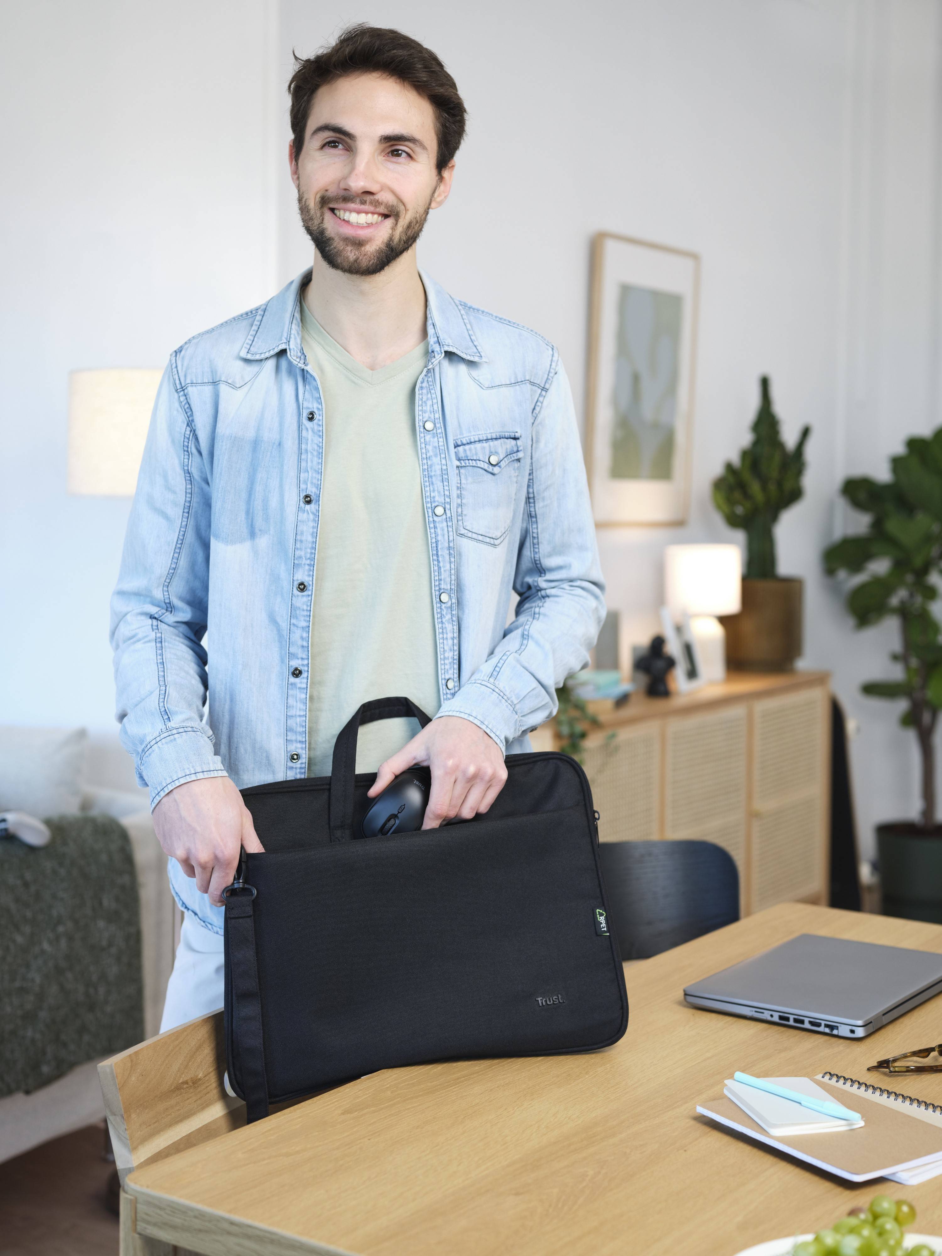 Rca Informatique - image du produit : BOLOGNA BAG AND MOUSE SET BLACK