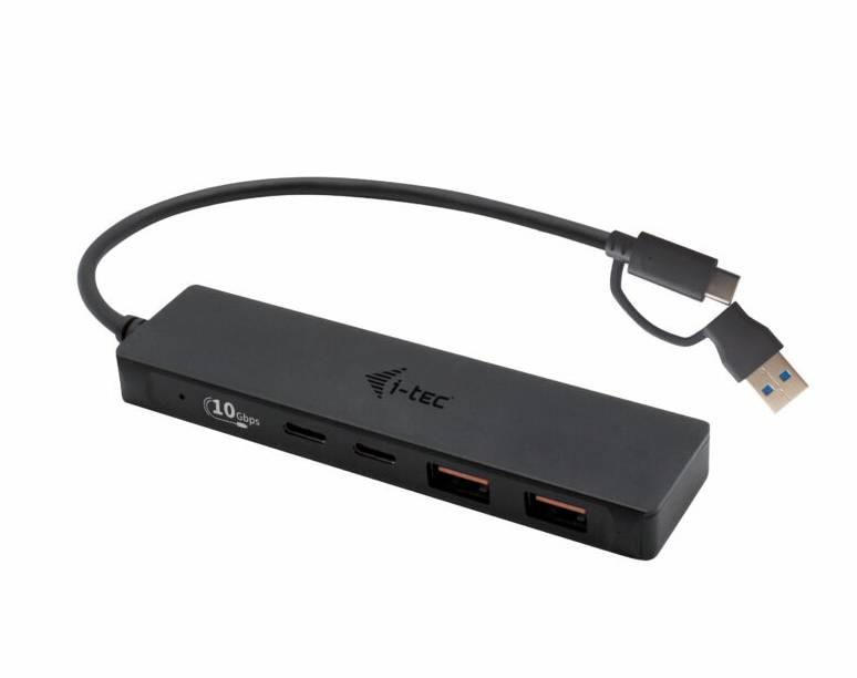 Rca Informatique - image du produit : I-TEC USB-C HUB 2+2X USB-C/A USB-C METAL HUB 2XUSB-C 2XUSB-A