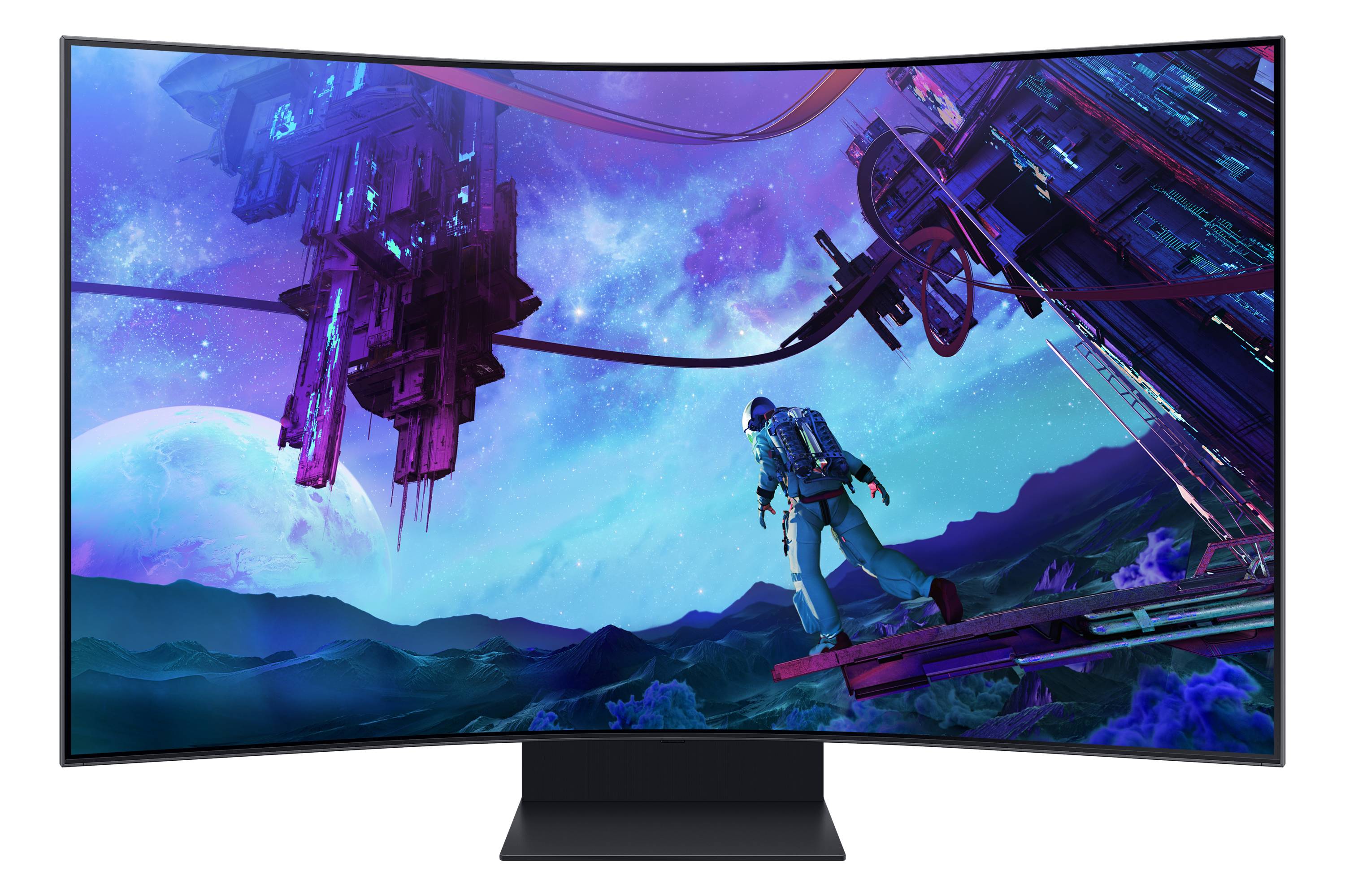 Rca Informatique - image du produit : SAMSUNG ODYSSEY ARK G970NU 55IN 16:9 CURVED (1000R) MINILED (105