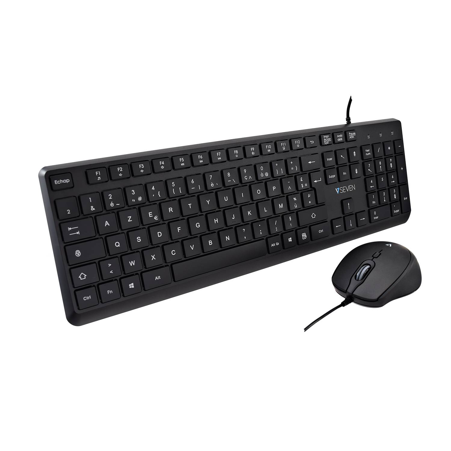 Rca Informatique - Image du produit : USB PRO KEYBOARD MOUSE COMBO ES QWERTY ES SPANISH LASERED KEYCAP