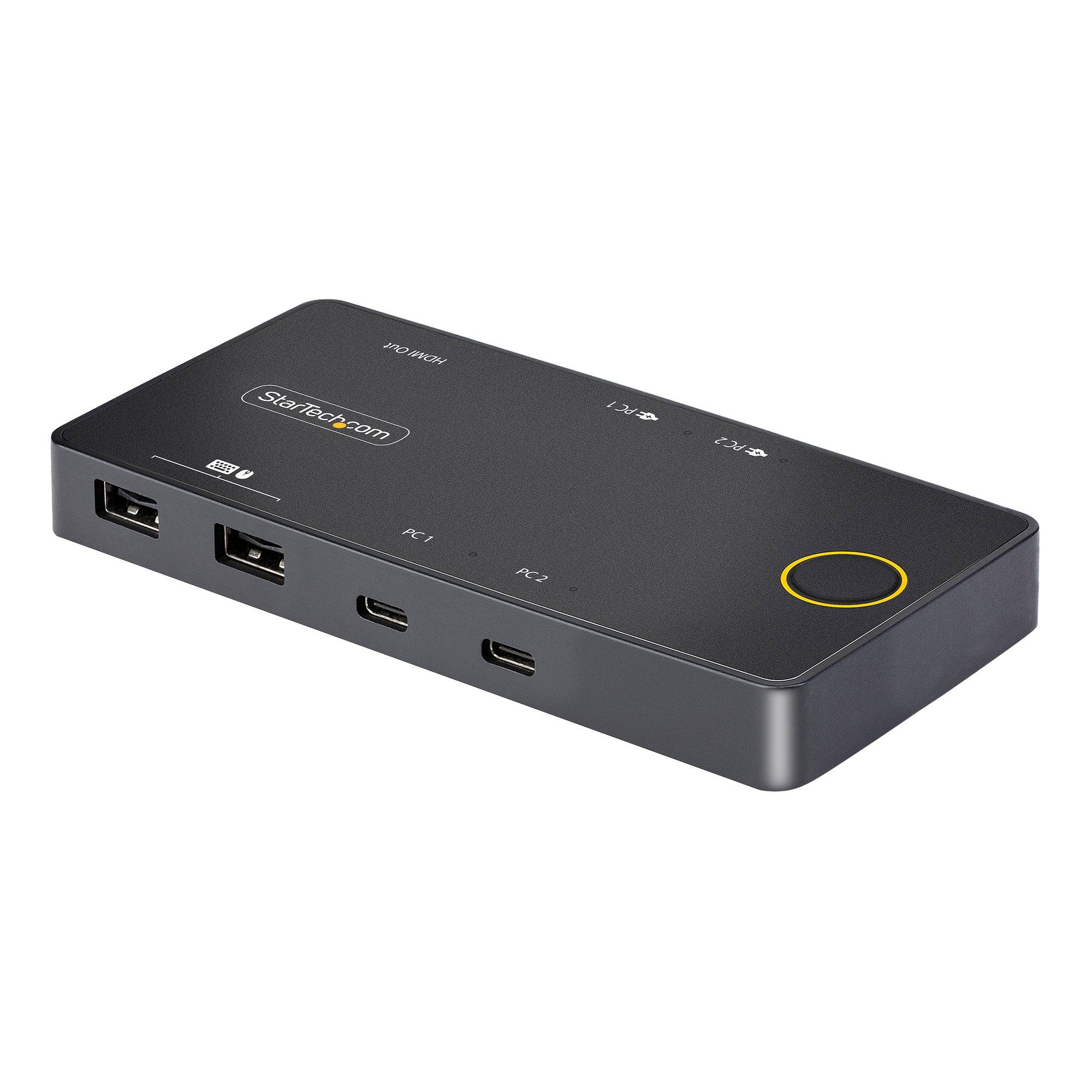 Rca Informatique - image du produit : USB-C KVM SWITCH 4K 60HZ -DUAL 100W PD PASS-THROUGH