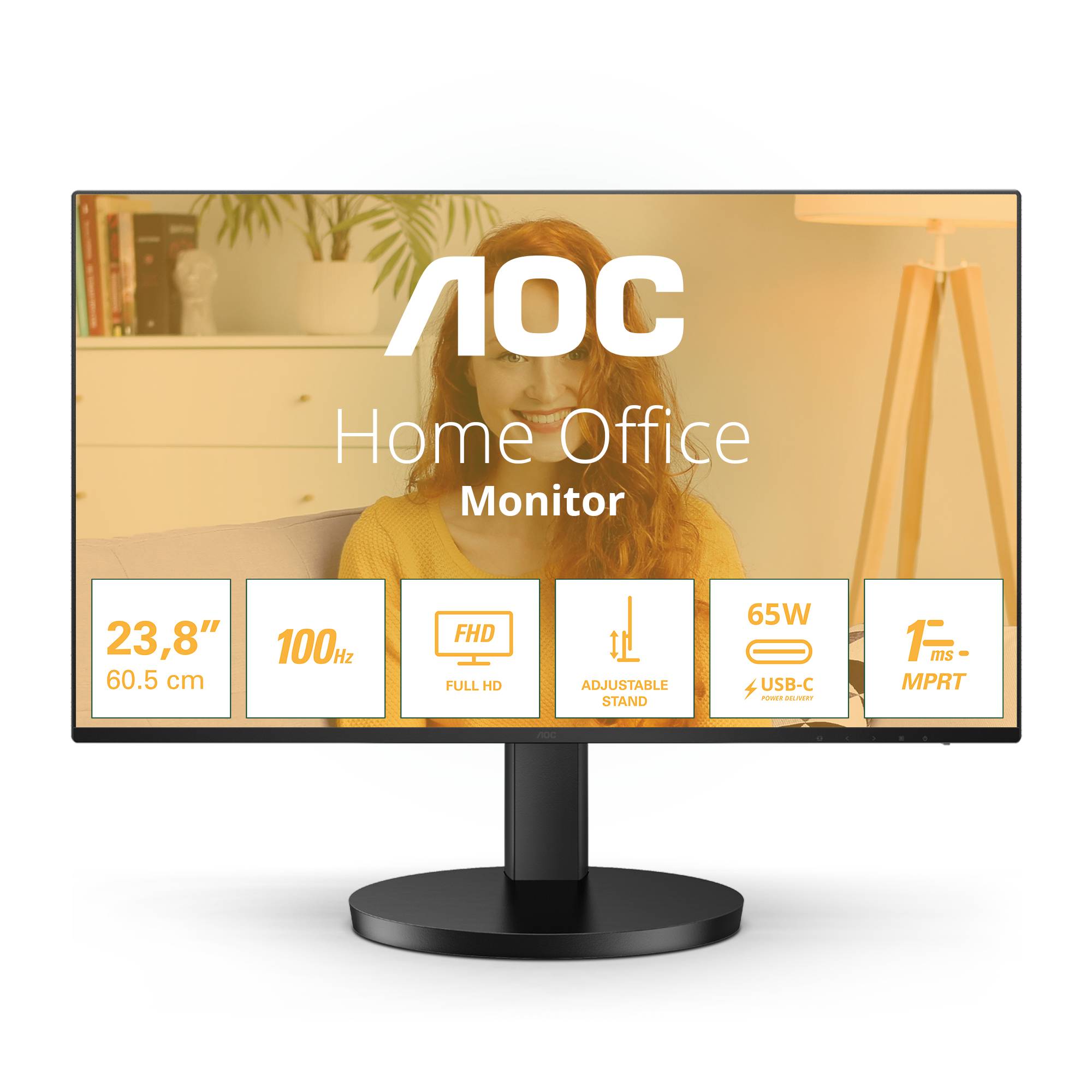 Rca Informatique - image du produit : 24B3CF2 23.8IN IPS FHD 100HZ 250CD/4MS/HDMI/2USB/USB-C/HAS