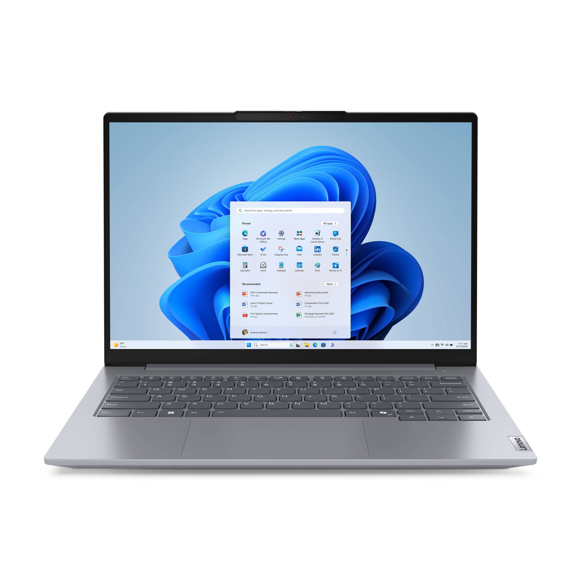 Rca Informatique - image du produit : THINKBOOK 14 RYZEN5 7535HS 512GB 16GB 14IN NOOD W11P