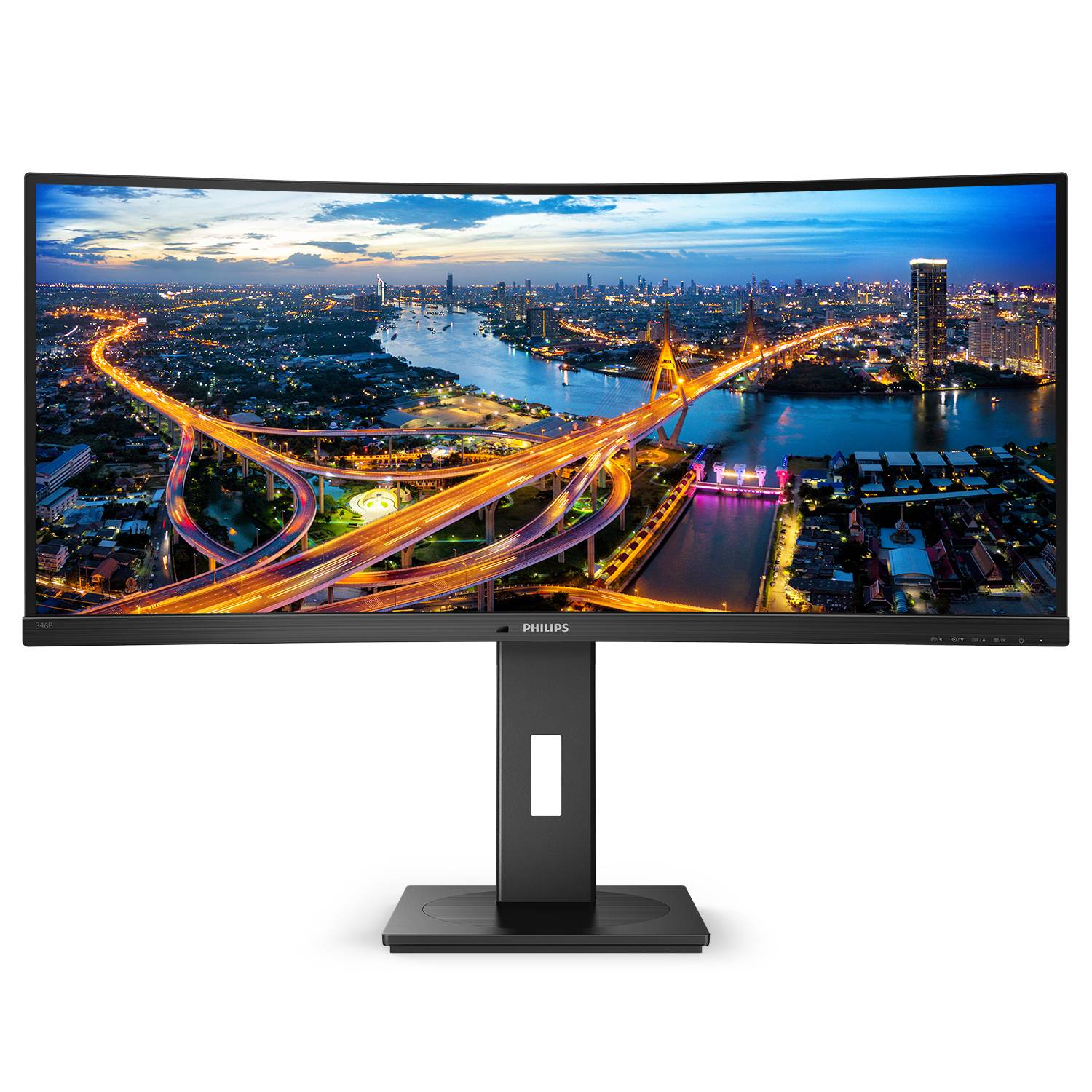 Rca Informatique - image du produit : 346B1C/00 CURV 34IN VA WQHD 300CD/4MS/HDMI/DP/USB-C/HAS