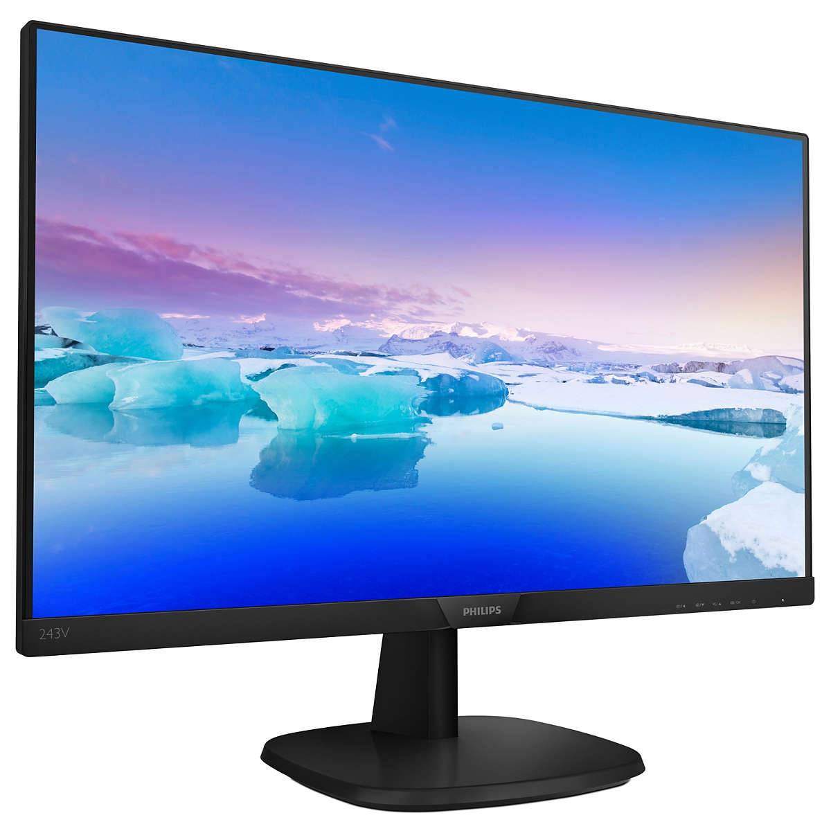 Rca Informatique - image du produit : 243V7QJABF/00 23.8IN IPS FHD 4MS/250CD/HDMI/VGA/DP