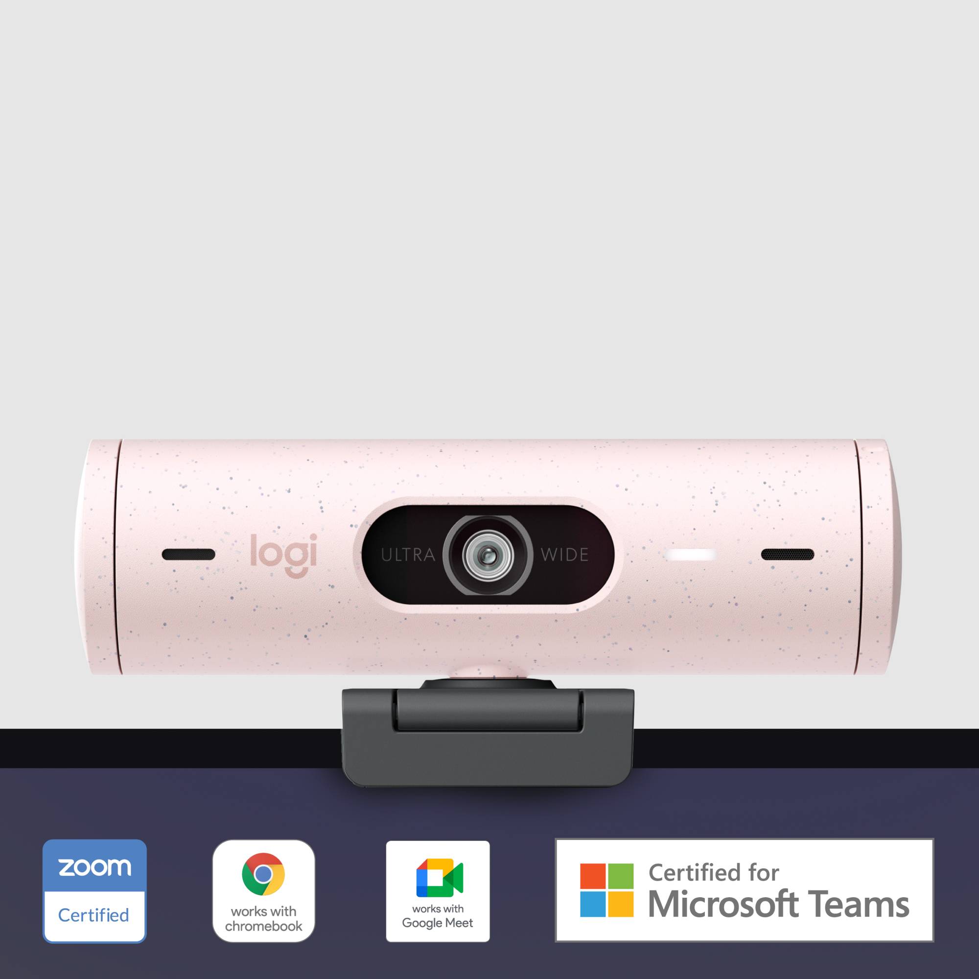 Rca Informatique - image du produit : LOGITECH BRIO 500 WEBCAM ROSE - EMEA28