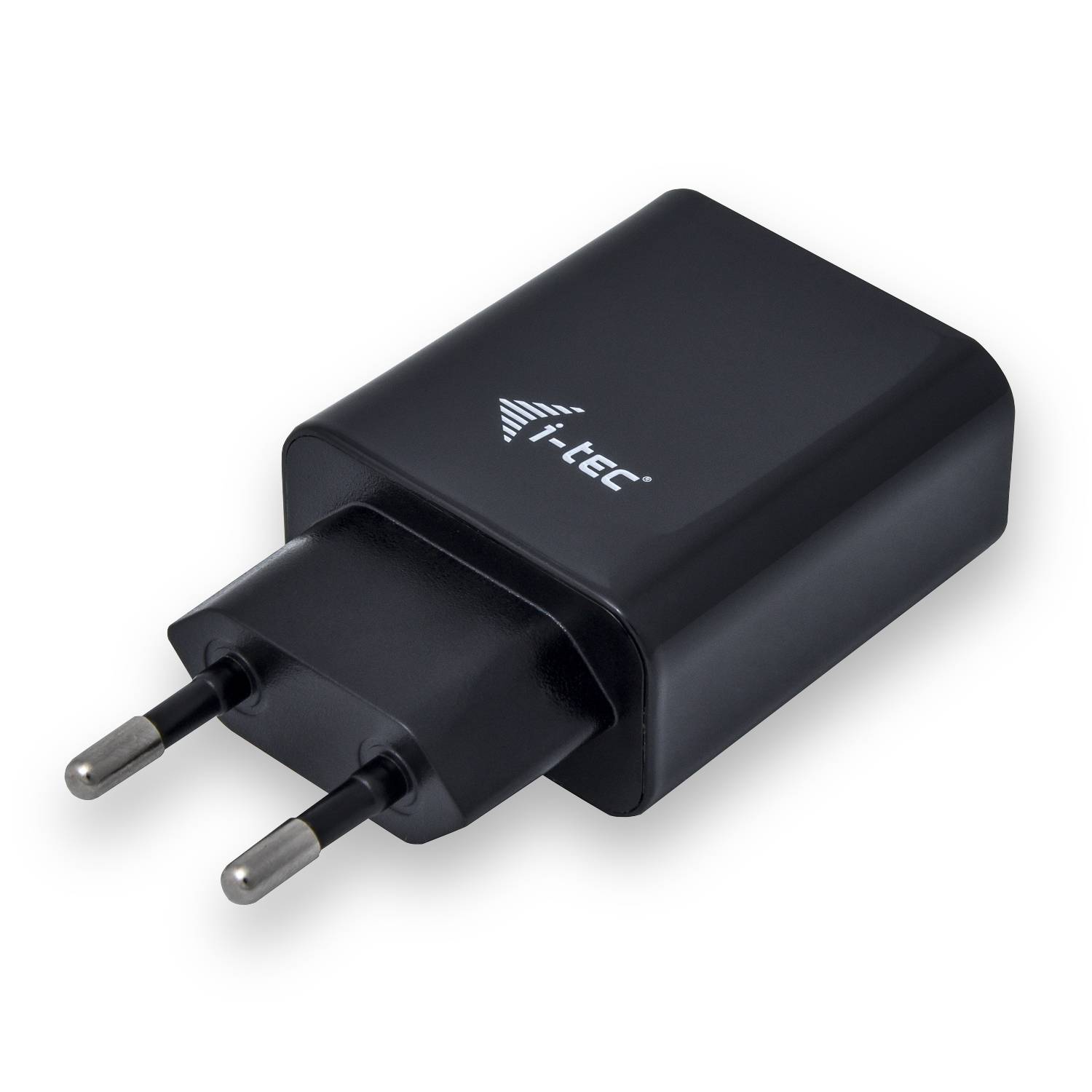 Rca Informatique - image du produit : USB POWER CHARGER 2 PORT 2.4A BLACK EU ONLY