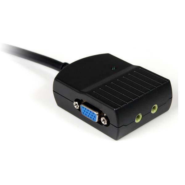 Rca Informatique - image du produit : REPARTITEUR VIDEO VGA A 2 PORTS AVEC AUDIO - ALIMENTATION USB