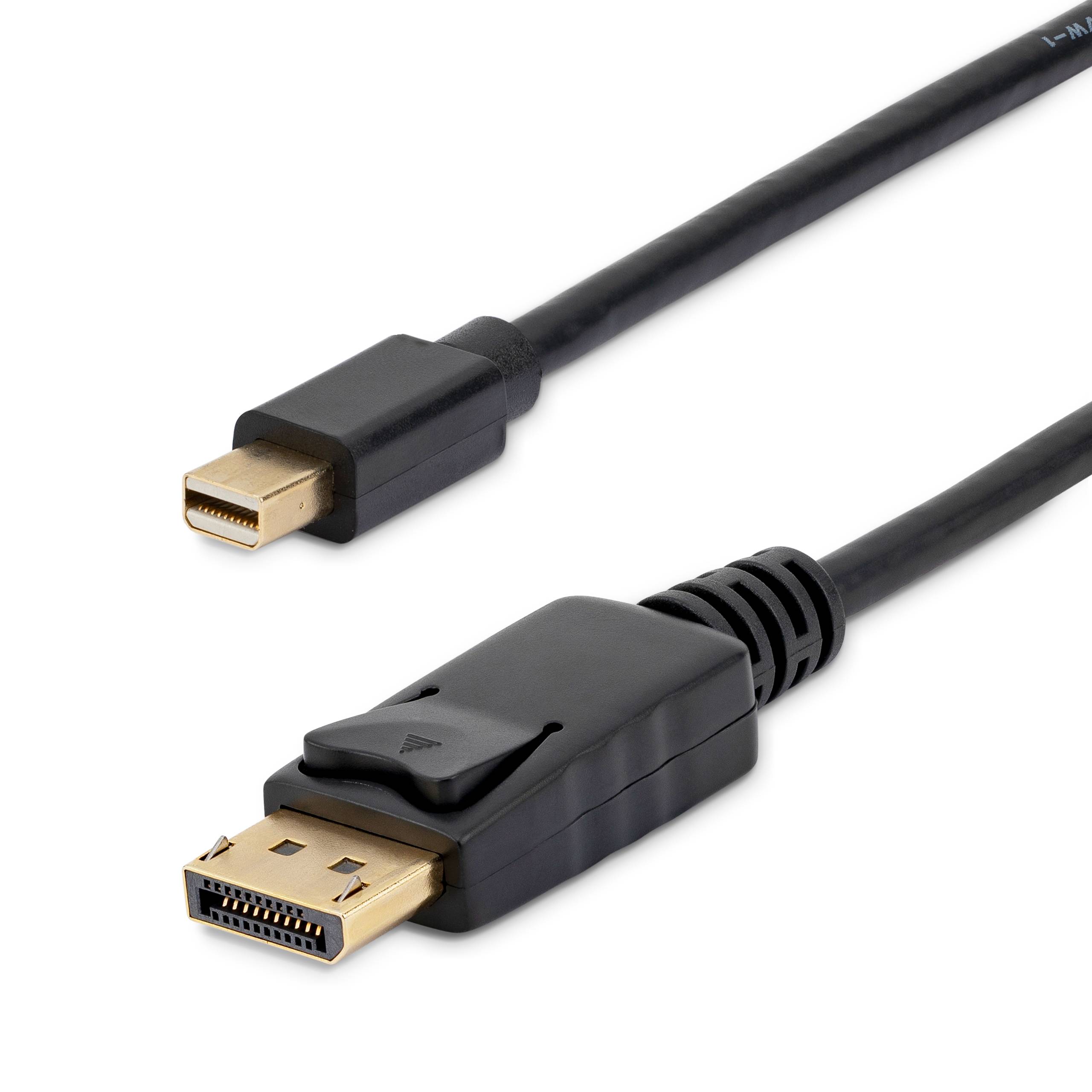 Rca Informatique - image du produit : CABLE ADAPTATEUR M/M  180M MINI DISPLAYPORT -> DISPLAYPORT