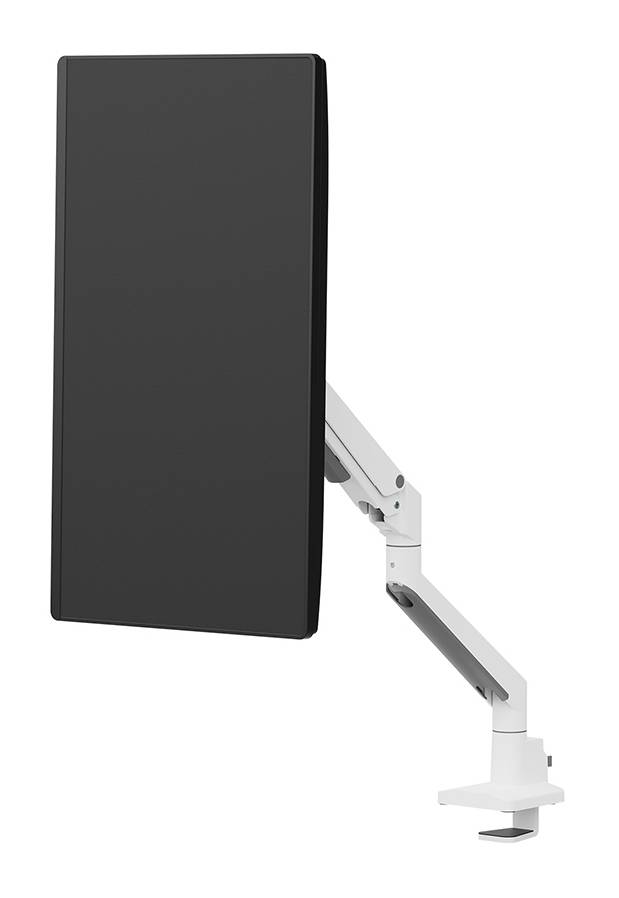 Rca Informatique - image du produit : NEXT SLIM DESK MOUNT SINGLE DISPLAY TOPFIX CLAMP/GROMM WHITE