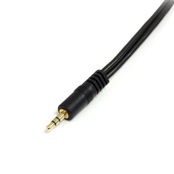 Rca Informatique - image du produit : CABLE REPARTITEUR STEREO 15CM - M 35MM VERS F 2 X 35MM