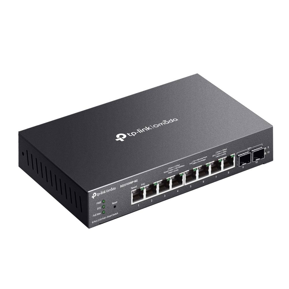 Rca Informatique - image du produit : OMADA 8-PORT 2.5GBASE-T AND 2-PORT 10GE SFP+ SMART SWITCH WI